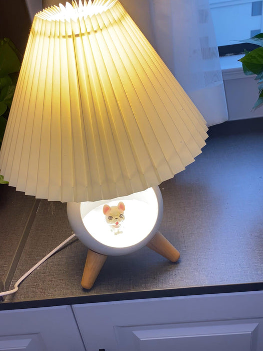 Wood Small Table Lamp-DWHOME