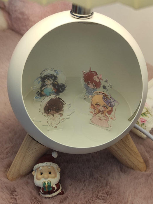 Wood Small Table Lamp-DWHOME