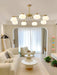Plastic Cotton Balls Chandelier - DWHOME
