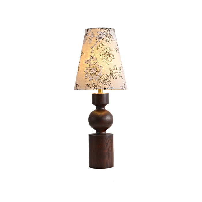 Wooden Flower Pattern Table Lamp - Vakkerlight
