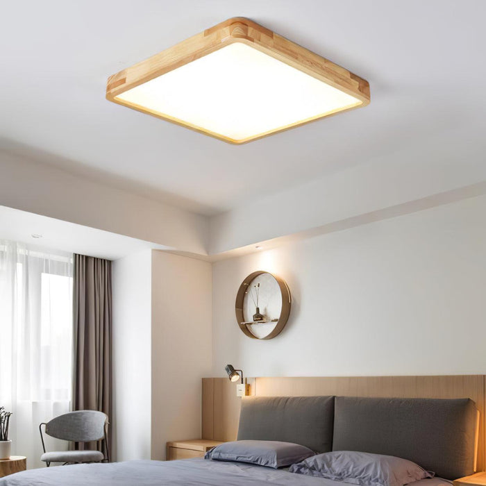 Wooden Geometric Ceiling Light-DWHOME
