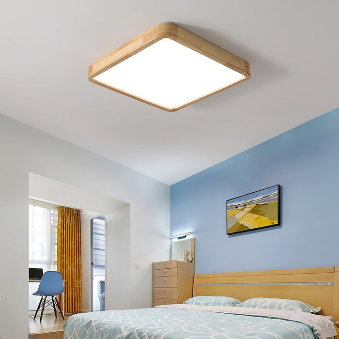 Wooden Geometric Ceiling Light-DWHOME