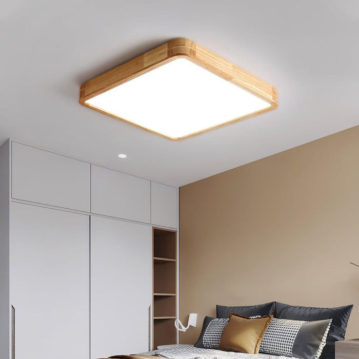 Wooden Geometric Ceiling Light-DWHOME