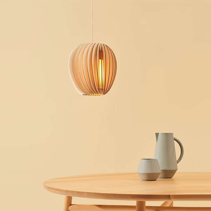 Wooden Orb Pendant Lamp-DWHOME