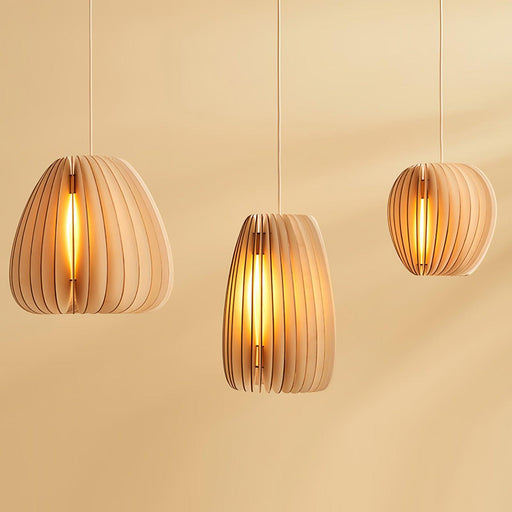 Wooden Orb Pendant Lamp - DWHOME