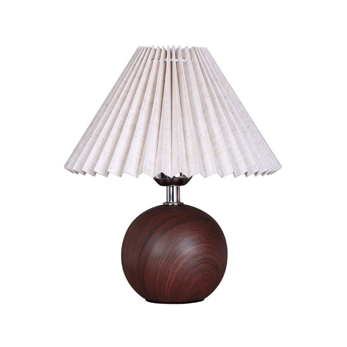 Wooden Pleated Table Lamp - DWHOME