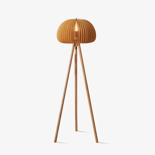 Wooden Pumpkin Floor Lamp - DWHOME