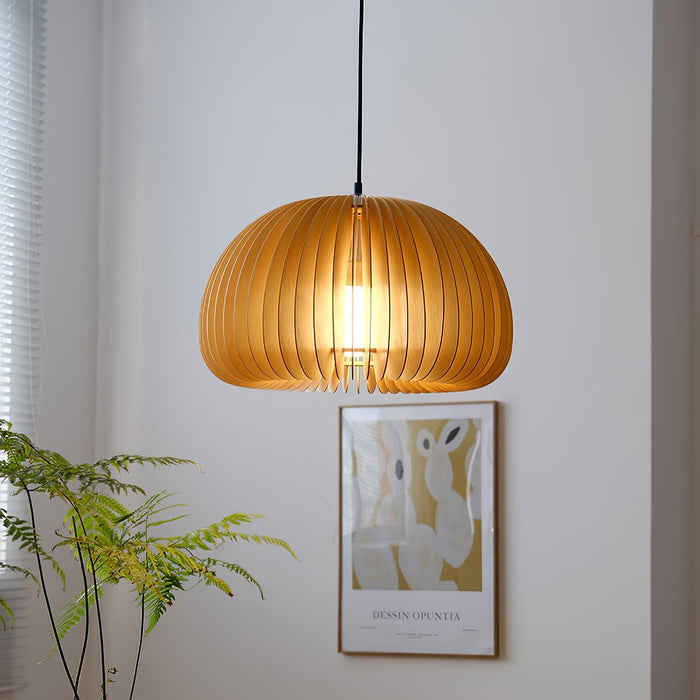 Wooden Pumpkin Pendant Lamp-DWHOME