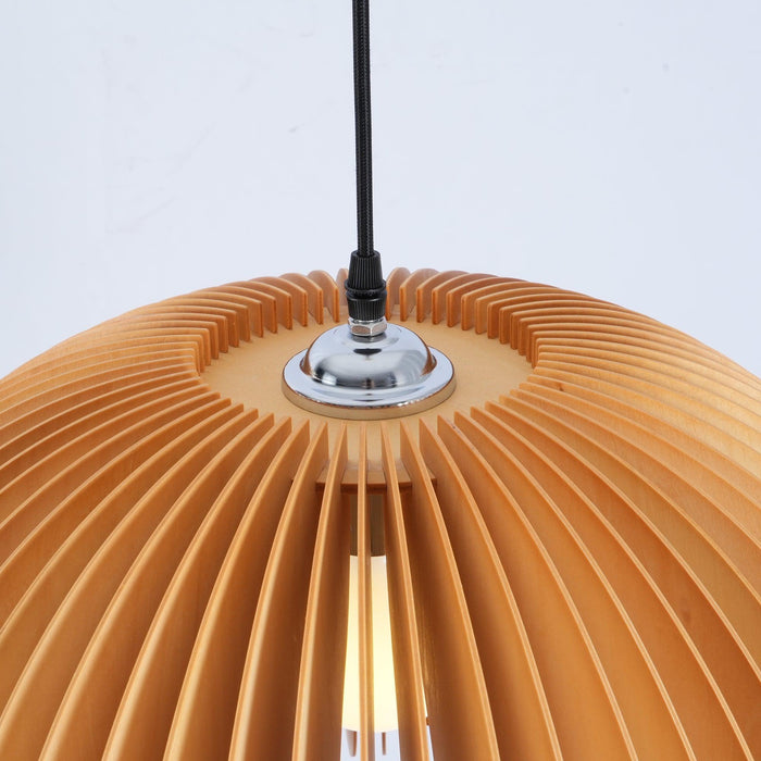 Wooden Pumpkin Pendant Lamp-DWHOME