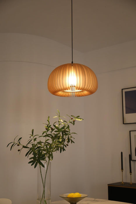 Wooden Pumpkin Pendant Lamp-DWHOME