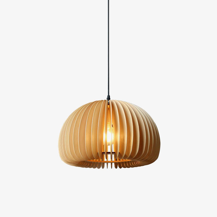 Wooden Pumpkin Pendant Lamp-DWHOME