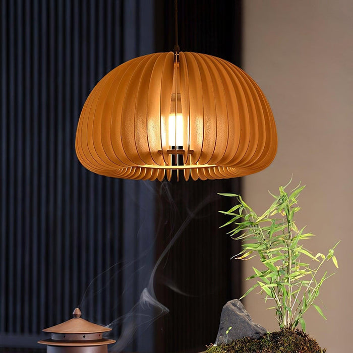 Wooden Pumpkin Swag Lights-DWHOME