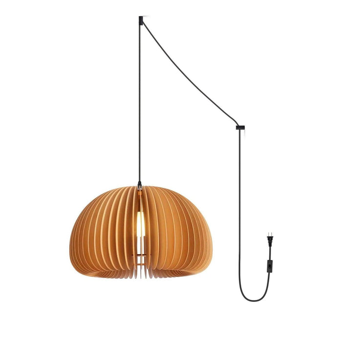 Wooden Pumpkin Swag Lights-DWHOME