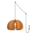 Wooden Pumpkin Swag Lights-DWHOME