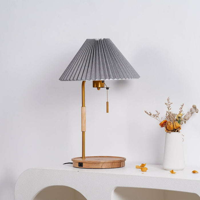 Wooden Retro Table Lamp-DWHOME