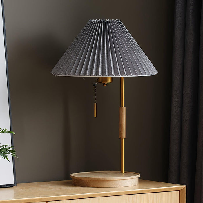 Wooden Retro Table Lamp-DWHOME
