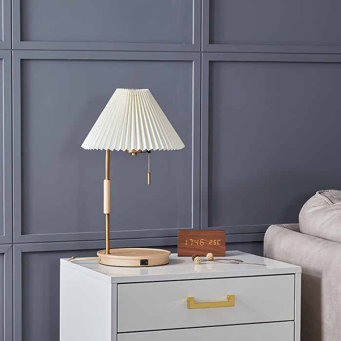 Wooden Retro Table Lamp-DWHOME