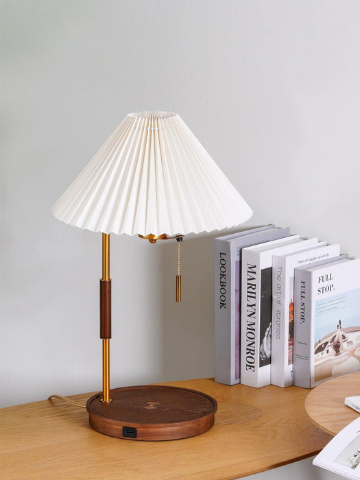 Wooden Retro Table Lamp-DWHOME