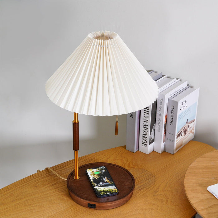 Wooden Retro Table Lamp-DWHOME