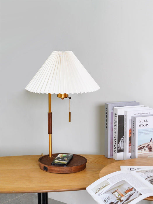 Wooden Retro Table Lamp-DWHOME