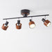 Wooden Adjustable Spot Ceiling Lamp-DWHOME