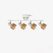Wooden Adjustable Spot Ceiling Lamp-DWHOME