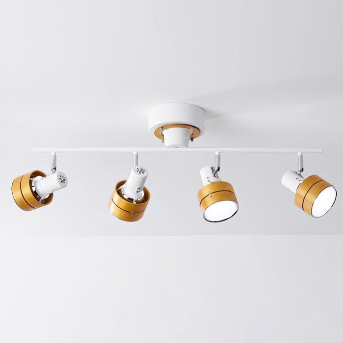 Wooden Adjustable Spot Ceiling Lamp-DWHOME