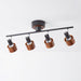 Wooden Adjustable Spot Ceiling Lamp-DWHOME