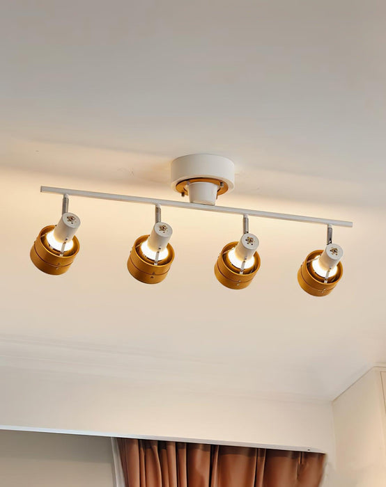 Wooden Adjustable Spot Ceiling Lamp-DWHOME