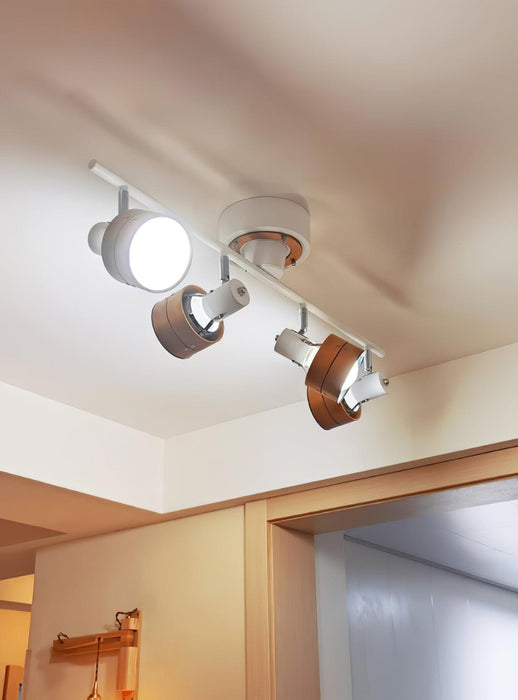 Wooden Adjustable Spot Ceiling Lamp-DWHOME