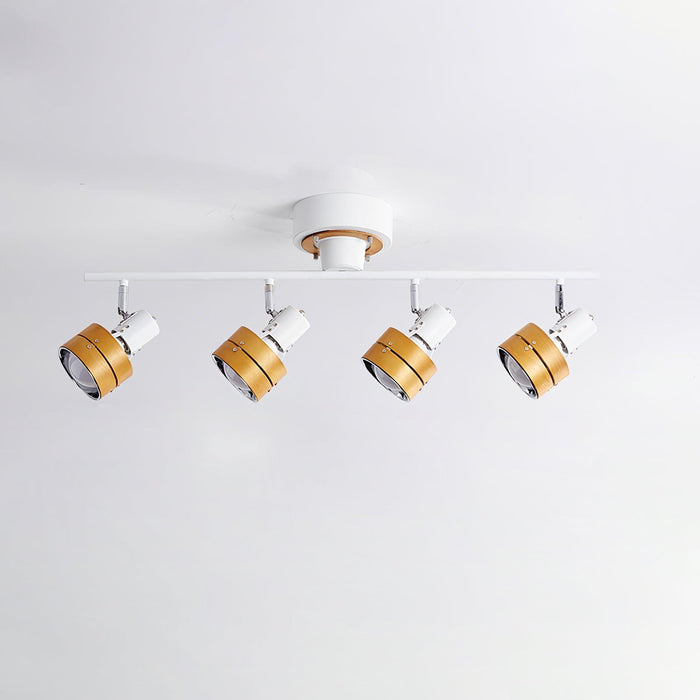 Wooden Adjustable Spot Ceiling Lamp-DWHOME