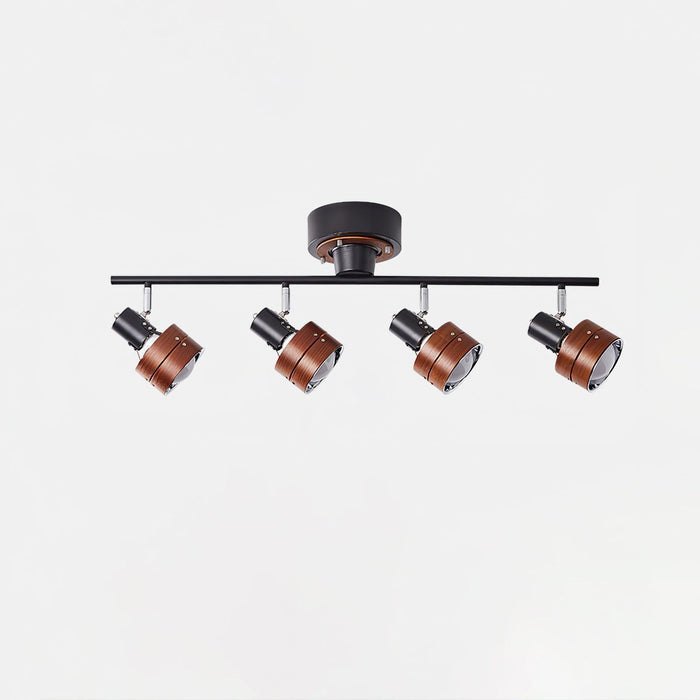 Wooden Adjustable Spot Ceiling Lamp-DWHOME
