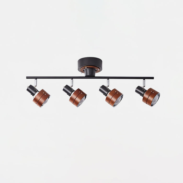Wooden Adjustable Spot Ceiling Lamp-DWHOME
