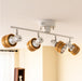 Wooden Adjustable Spot Ceiling Lamp-DWHOME