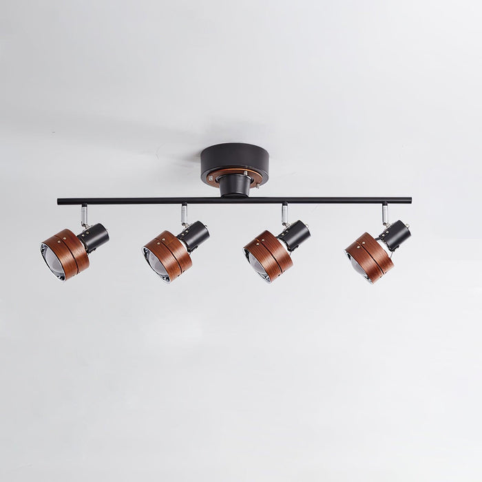 Wooden Adjustable Spot Ceiling Lamp-DWHOME