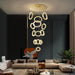 Yasmin Dimmable Crystal Ring Ceiling Light for Staircase - DWHOME