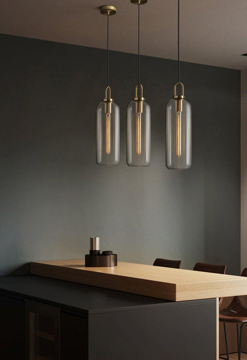 Pendulum Glass Pendant Lamp-DWHOME
