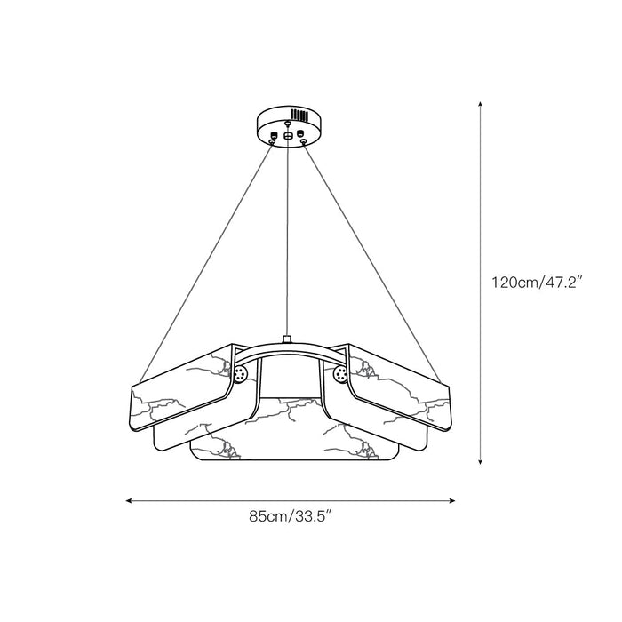 Years Alabaster Chandelier