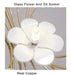 Yelis Modern Copper Glass Flower Chandelier - DWHOME