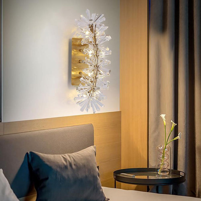 Mira Clear Crystal Wall Sconce - DWHOME