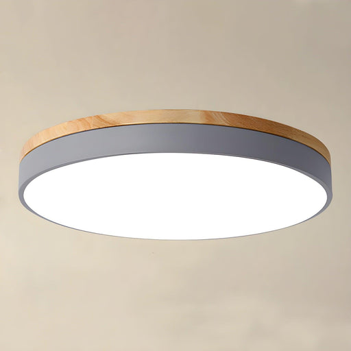 Zara Circular Wood Ceiling Lamp-DWHOME