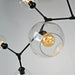 Zentra Black and Gold chandelier - DWHOME