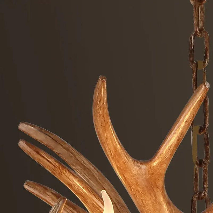 Zoey Resin Moose Antler Chandelier - DWHOME