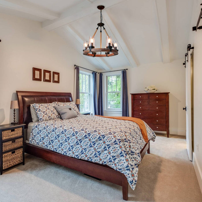 Zora Wagon Wheel Chandelier