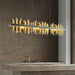 Nera Brushed Brass Dining Room Chandelier - DWHOME