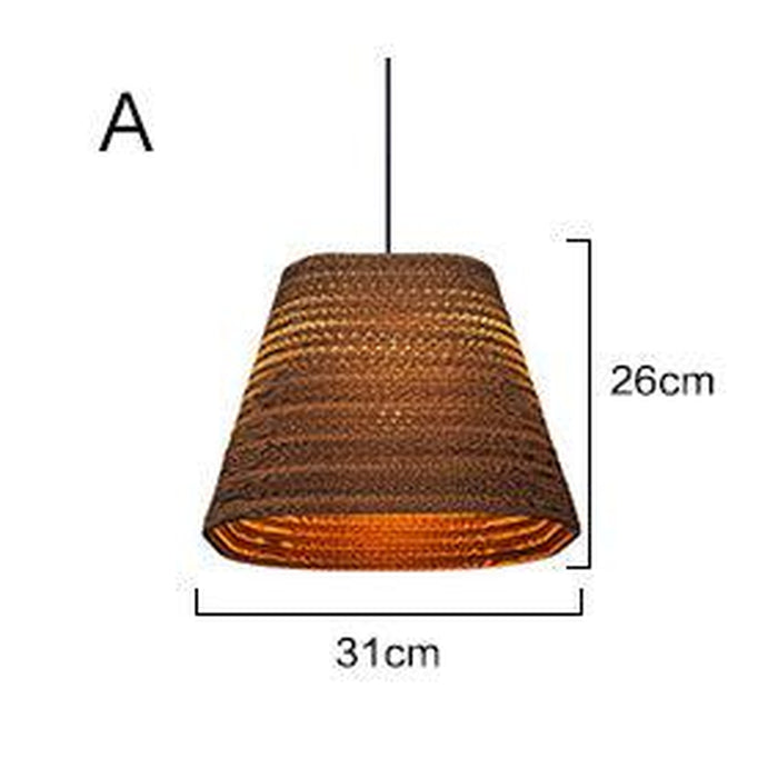 Luminaria Corrugated Board Pendant Light-DWHOME