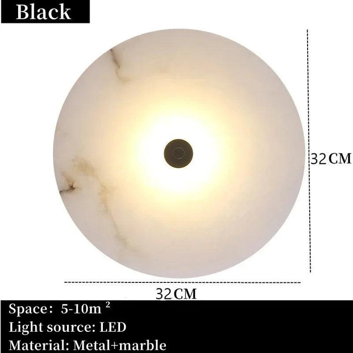 Moonshade Natural Marble Wall Sconce - DWHOME