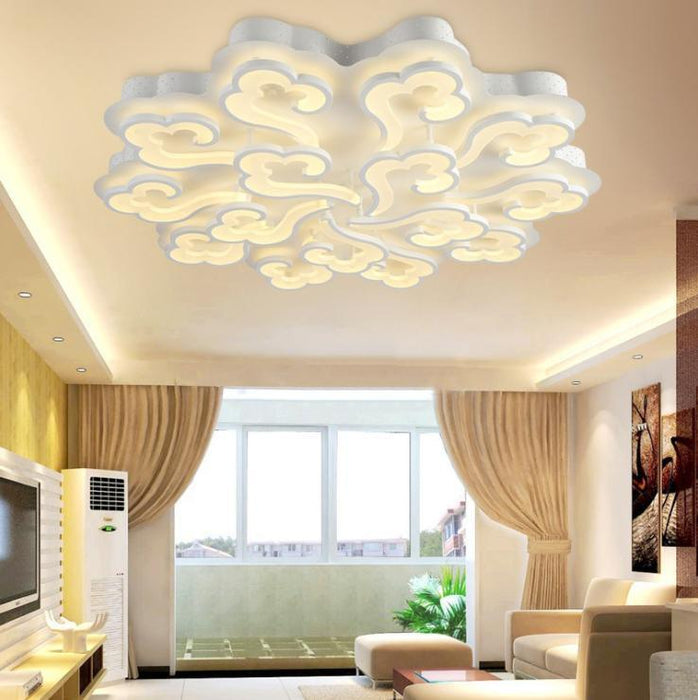 Acrylic LED Cloud Design Ceiling Light for Living Room Bedroom - DWHOME