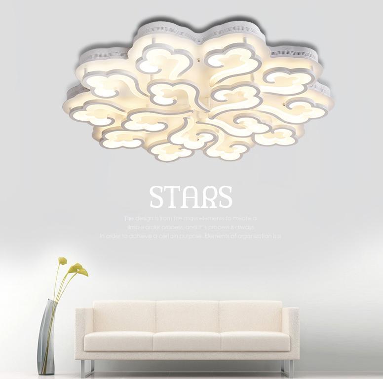 Acrylic LED Cloud Design Ceiling Light for Living Room Bedroom | DWHOME