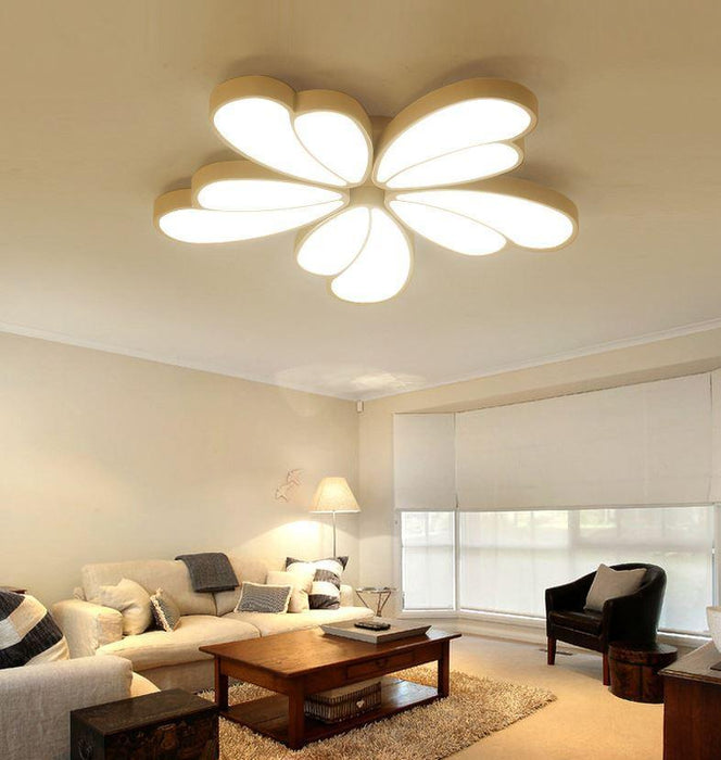 Acrylic LED Flower Ceiling Light for Living Room Bedroom - DWHOME